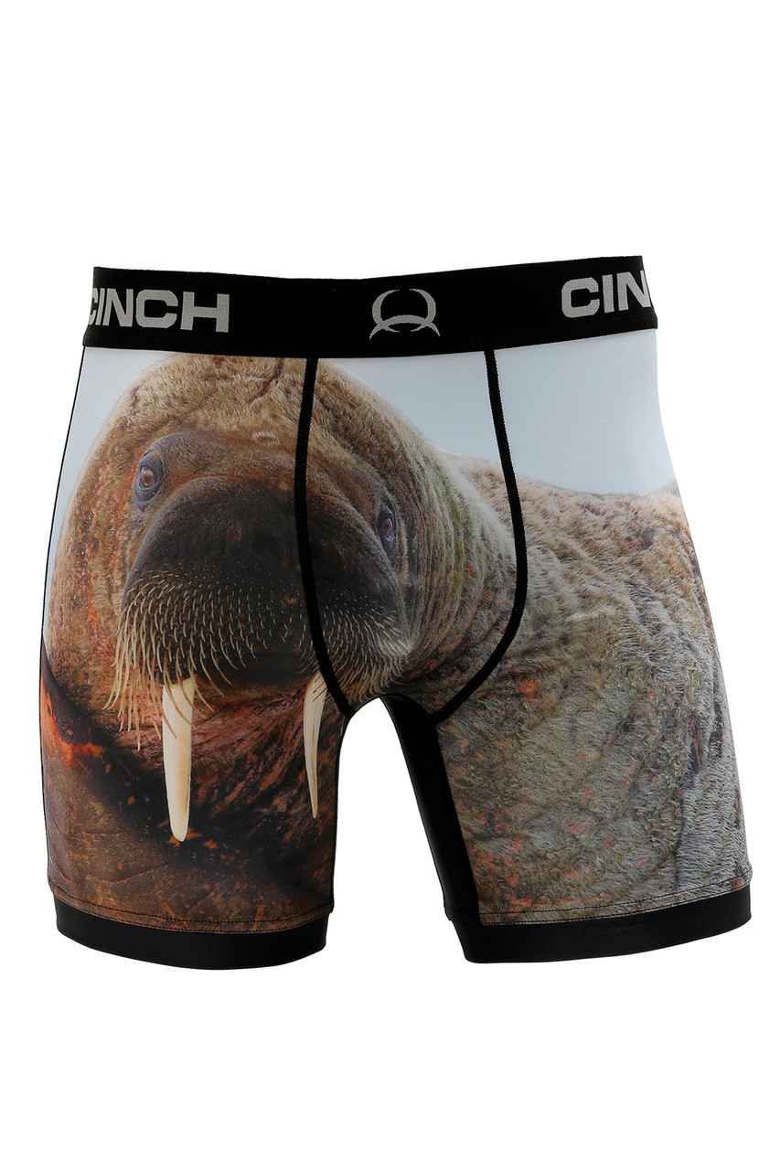 Cinch Men's Underwear - Cow Print - 6 Boxers