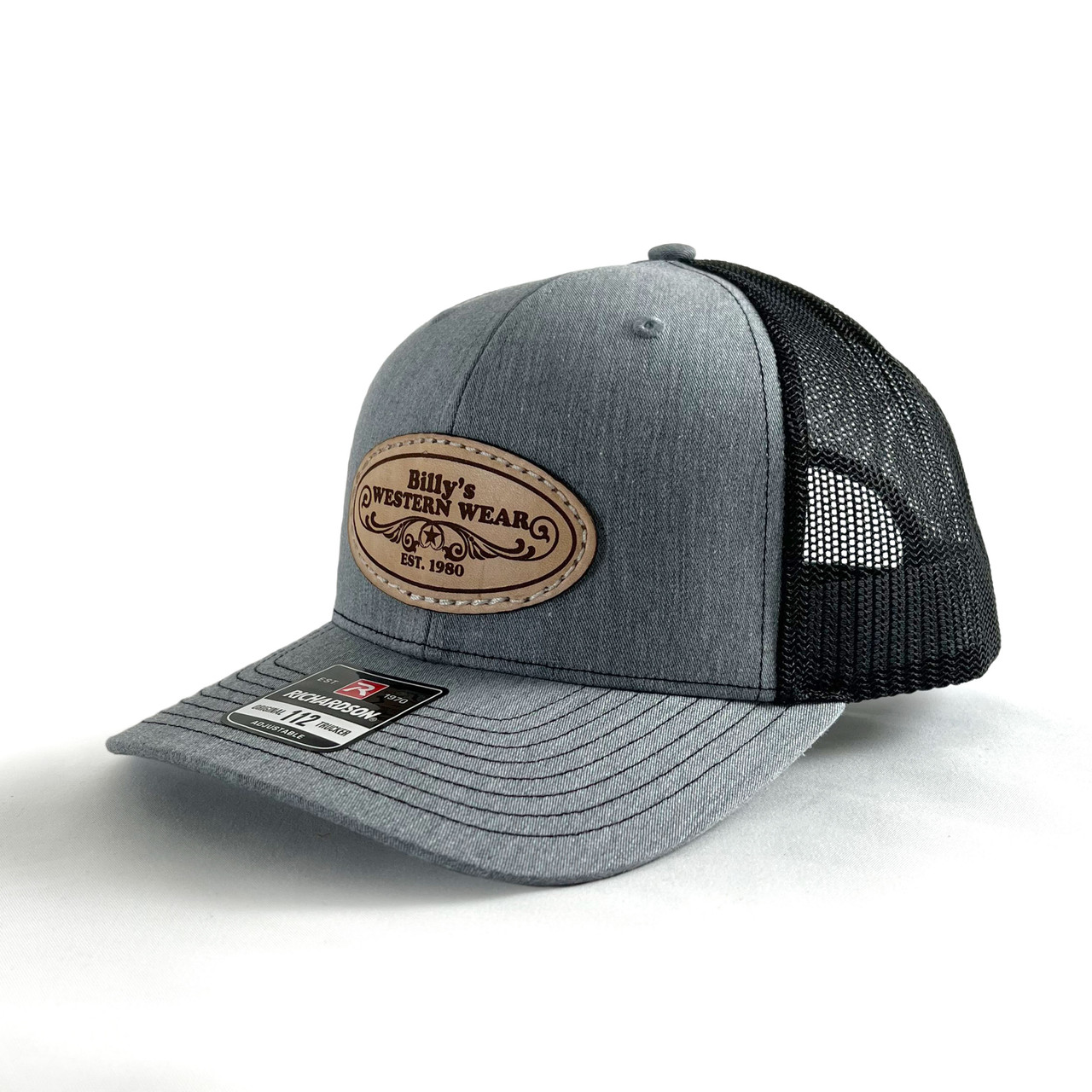Billy's Western Wear Caps - Logo - Richardson 112 - Grey / Black ...
