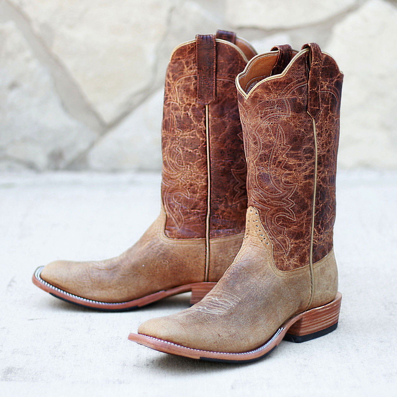 靴 Justin 9D made in USA Rios of Mercedes Rios of Mercedes Men's Boots - Distressed American Buffalo