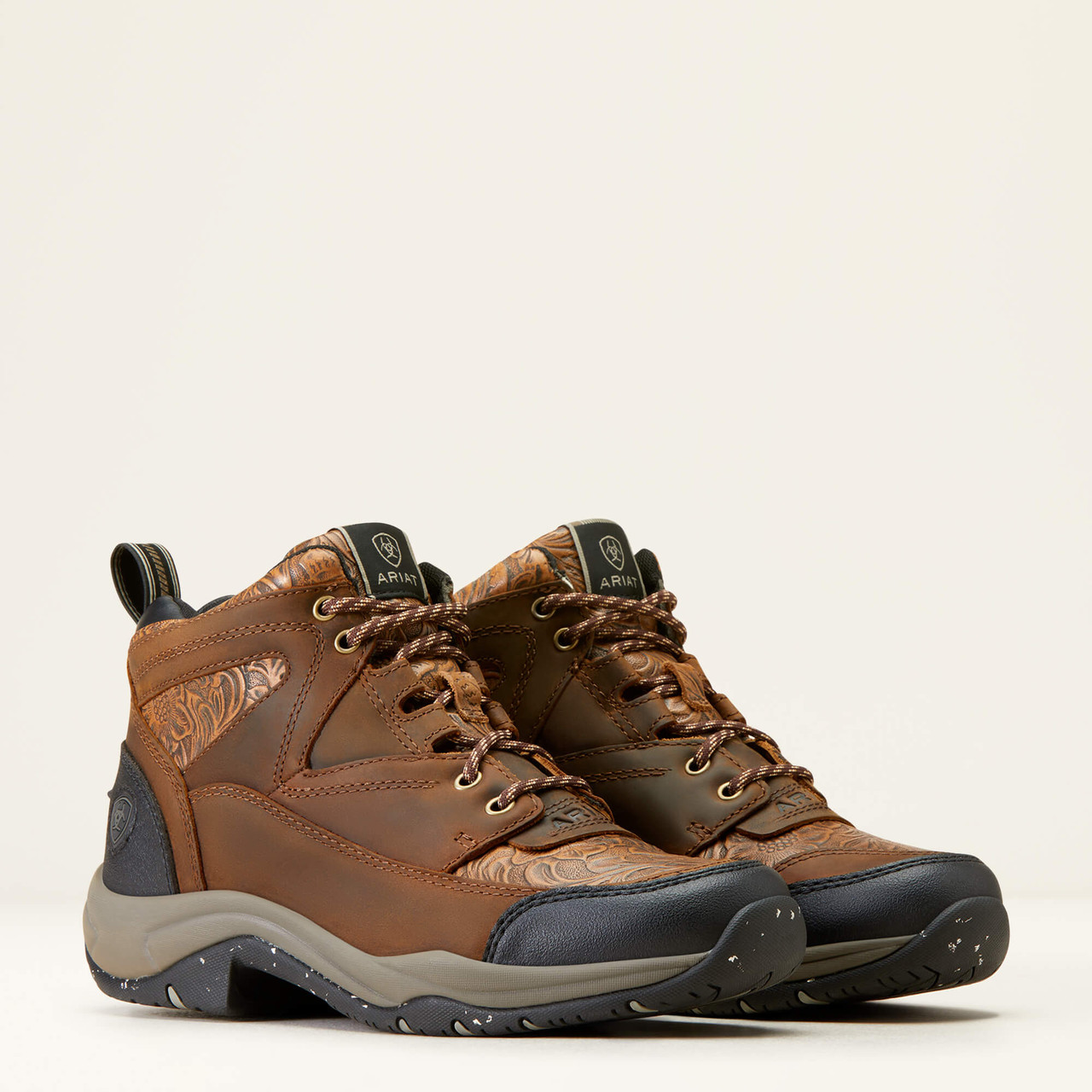 Image showcasing Ariat Women's Work Boots - Terrain ECO - Distressed Brown - Billy's ...
