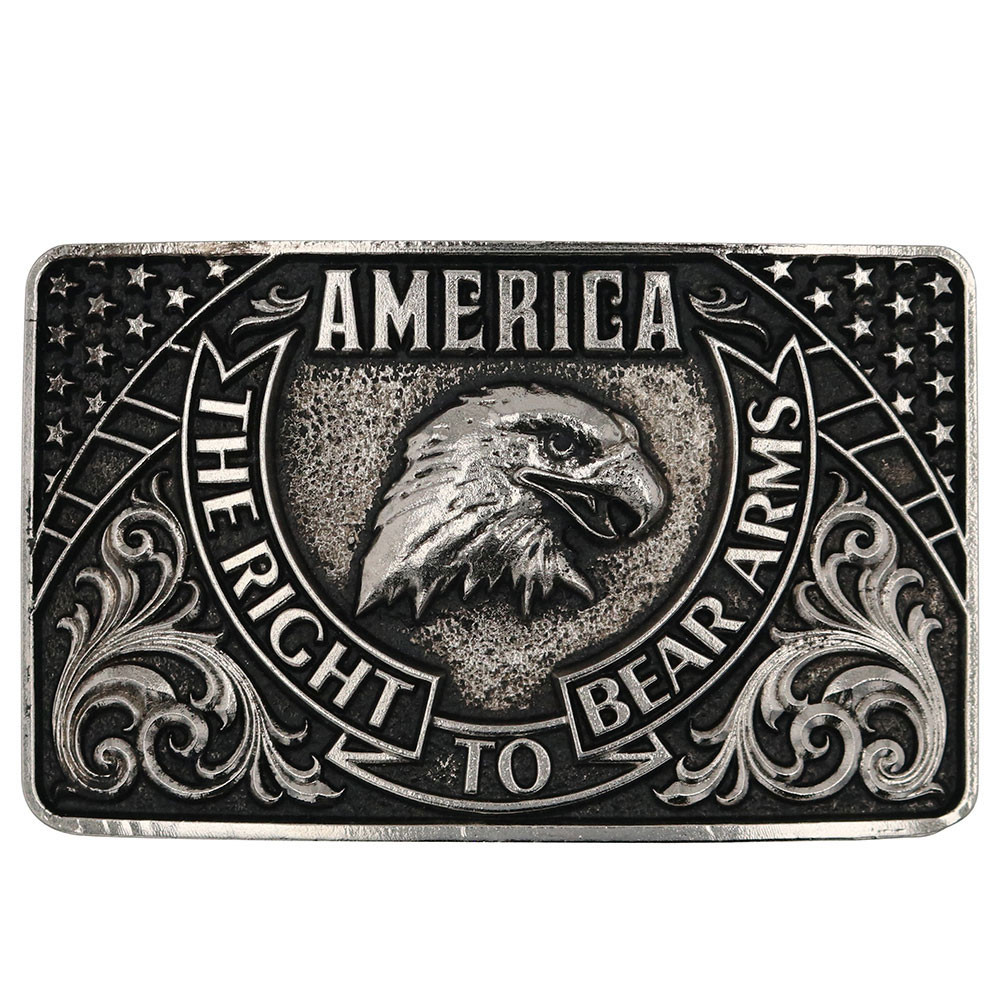 Montana Silversmith Accessories Eagle Arms Patriotic Belt Buckle