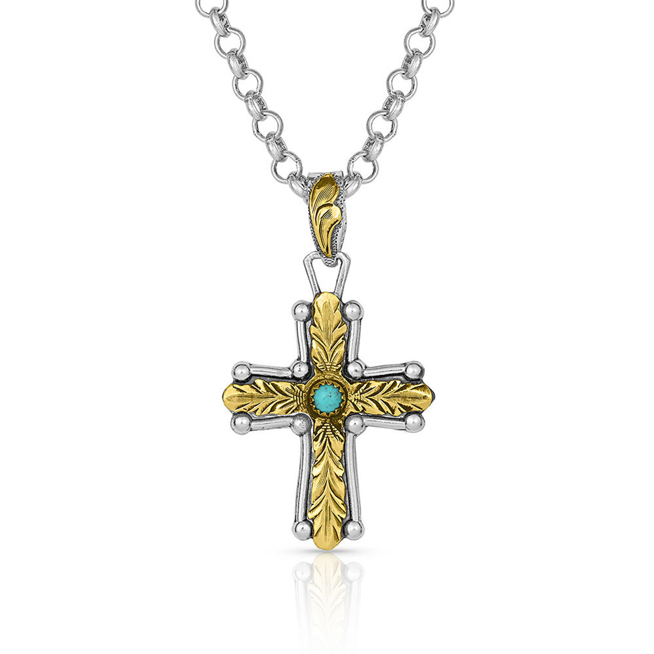 Western Cross Necklace - Rustic Charm for Cowgirls