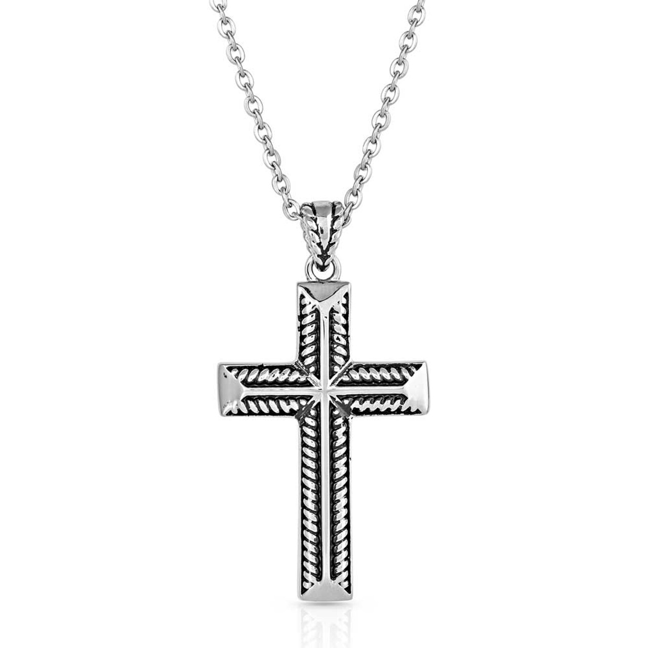 Montana Silversmith Accessories - Expressive Faith Crystal Cross Necklace -  Billy's Western Wear