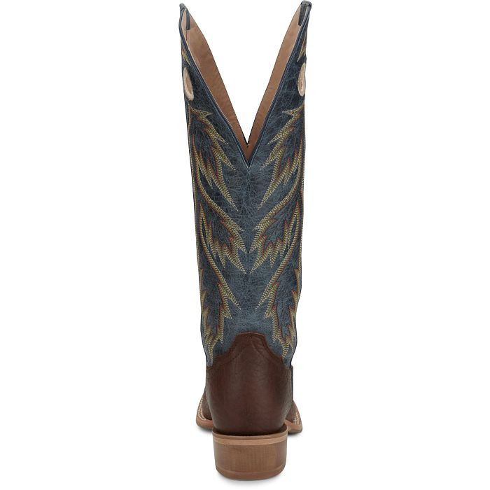Tony Lama Men's Rosston 16" Buckaroo Cowboy Boots - Brown Cafe, Square Toe, Size 8 - View #2