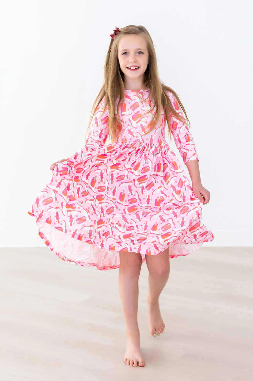 Mila & Rose Kids Apparel - Howdy Twirl Dress - Billy's Western Wear Mila & Rose Kids Apparel - Howdy Twirl Dress - Billy's Western Wear