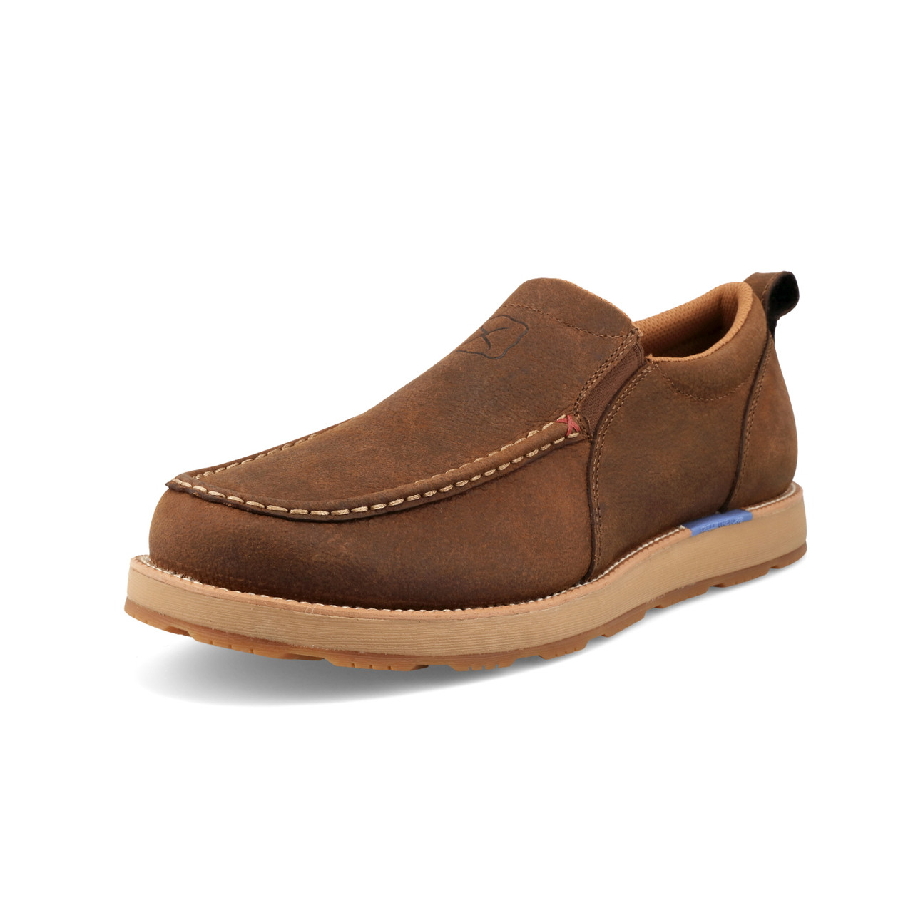 Twisted X Men's Casuals - Wedge Sole Slip On - Tawny Brown