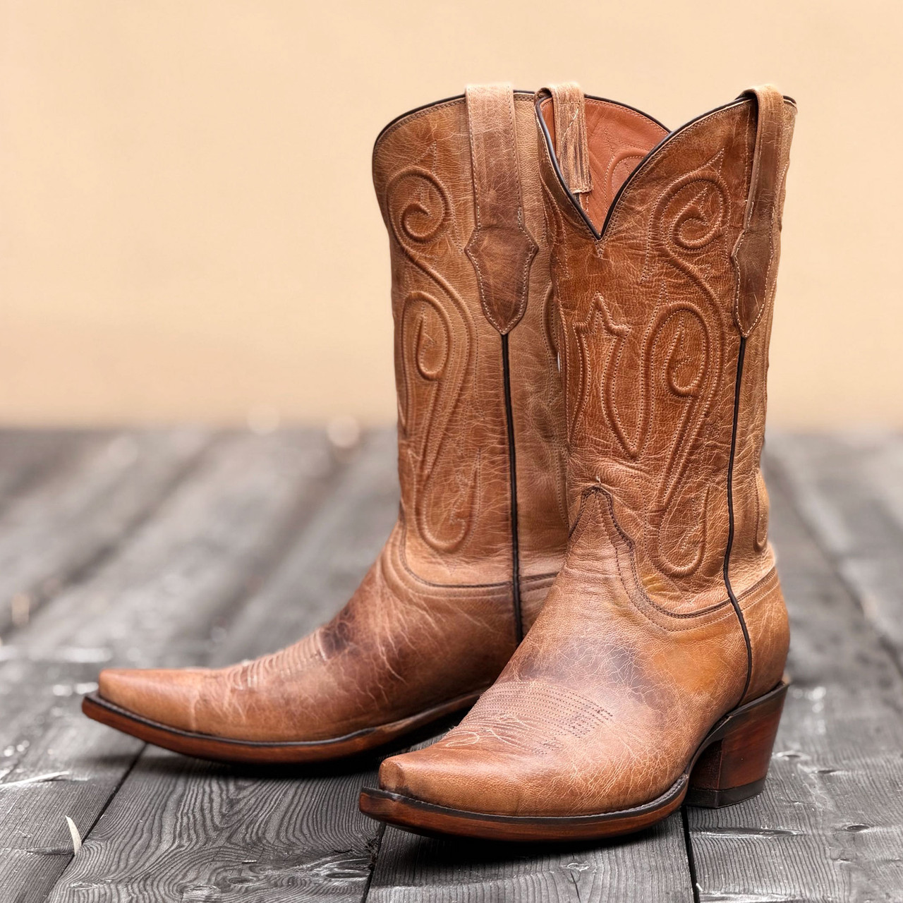 Black Jack Boots - Goatskin Leather #379 - Tan Mad Dog - Billy's