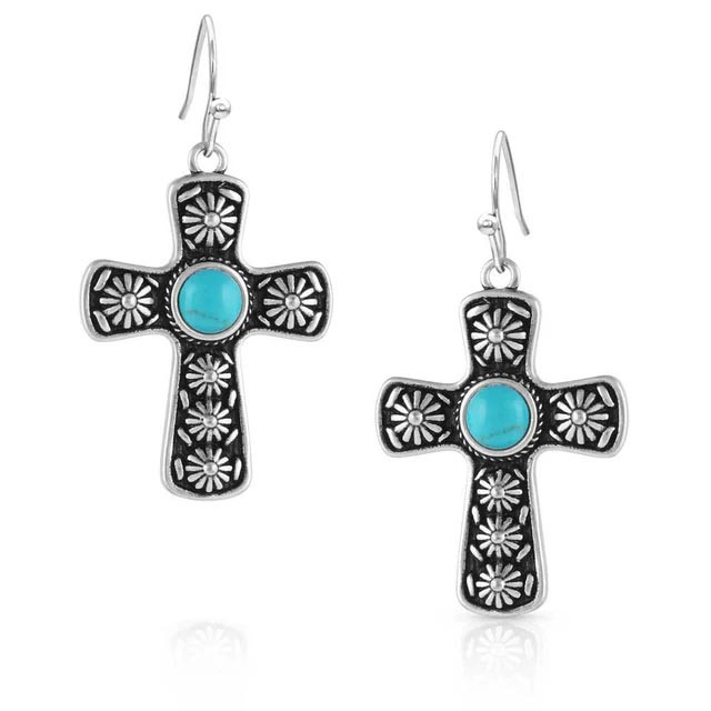 Montana Silversmith Accessories - Bold in Faith Turquoise Cross
