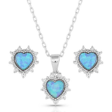Montana Silversmith Accessories - Royal Heart Opal Jewelry Set