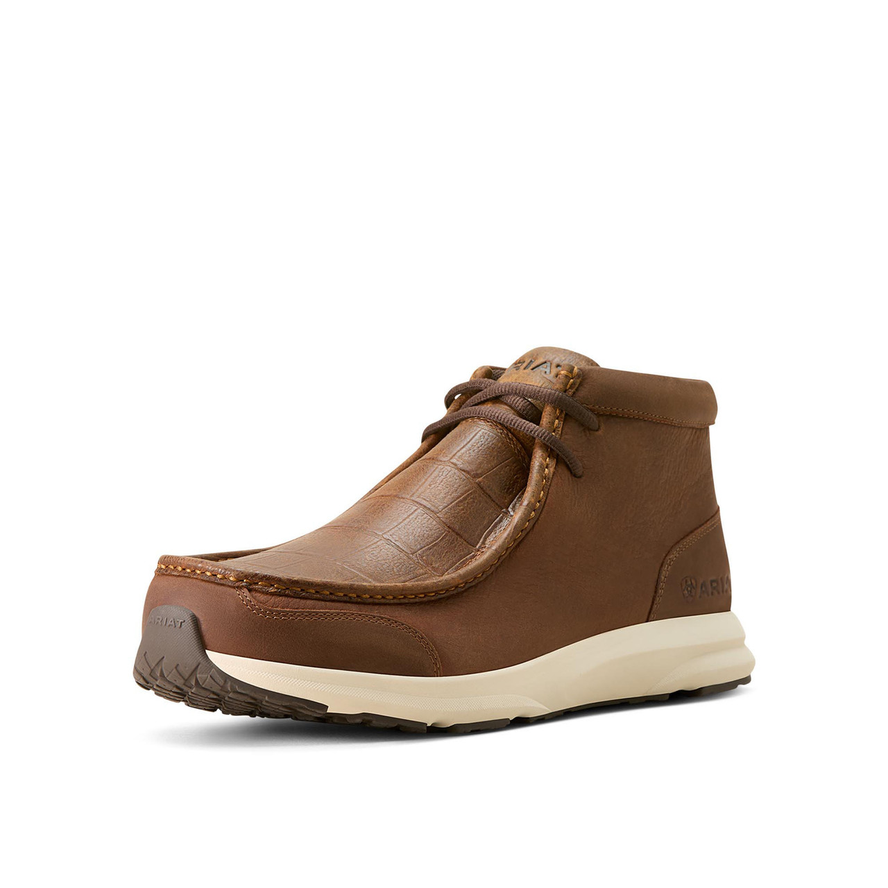 Ariat Men's Casuals - Spitfire - Brown Crocodile Print / Rustic