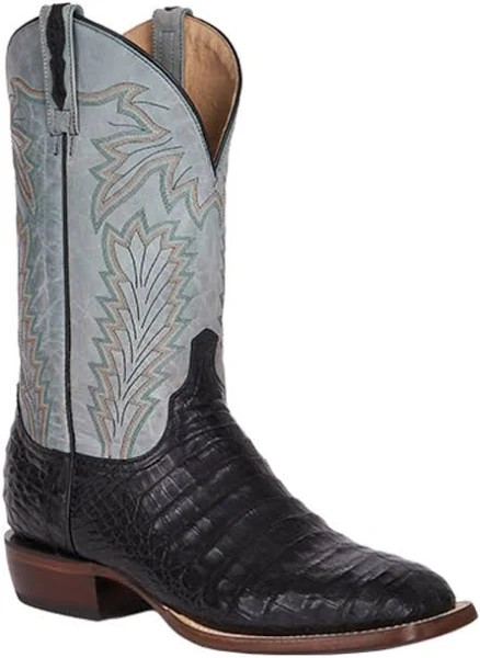 Lucchese Men's Boots - Charles Horseman - Black Caiman Belly
