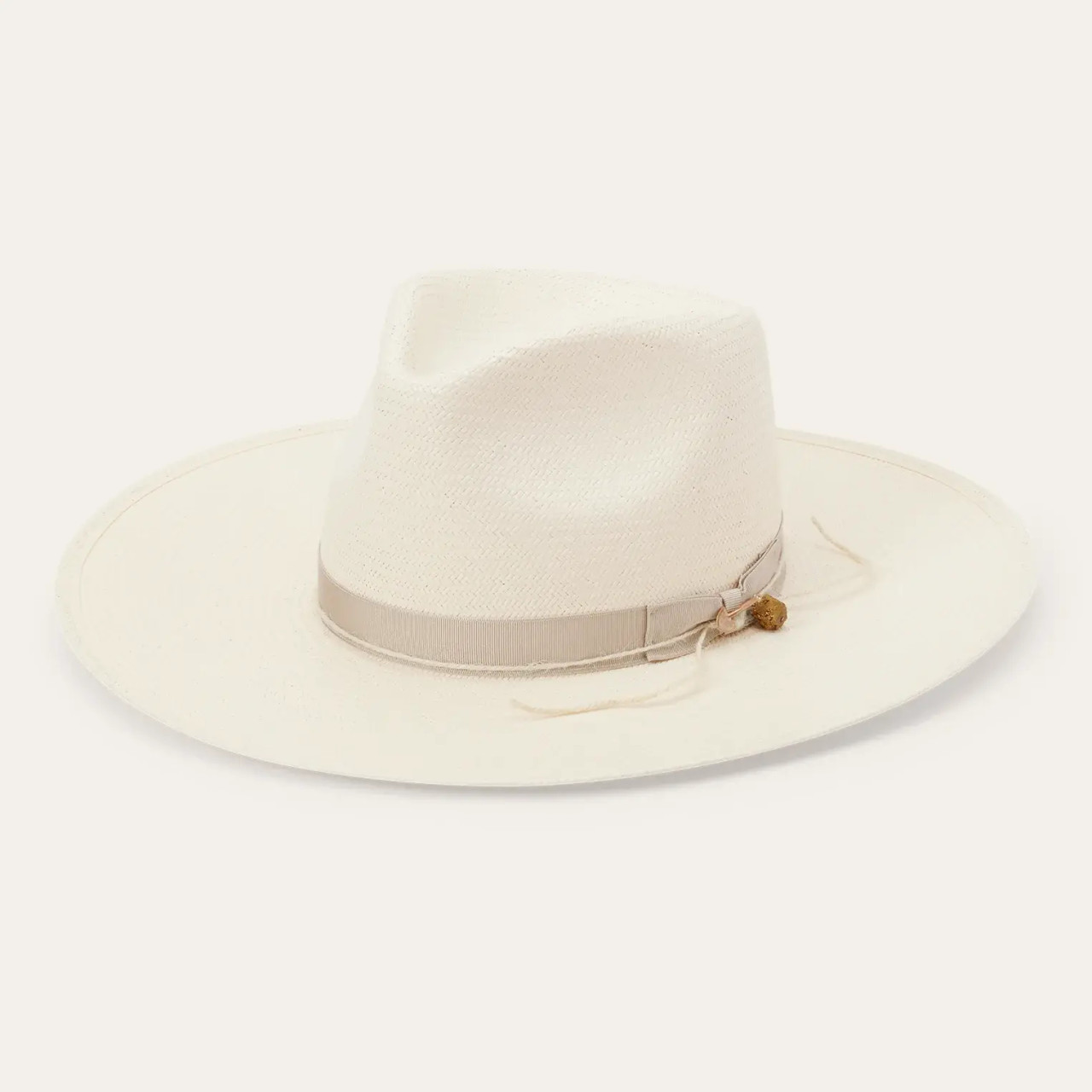 Stetson Light Straw Fedora Hat - Ivory Stetson Andover Straw Fedora – McKinney Hat Company main image 3