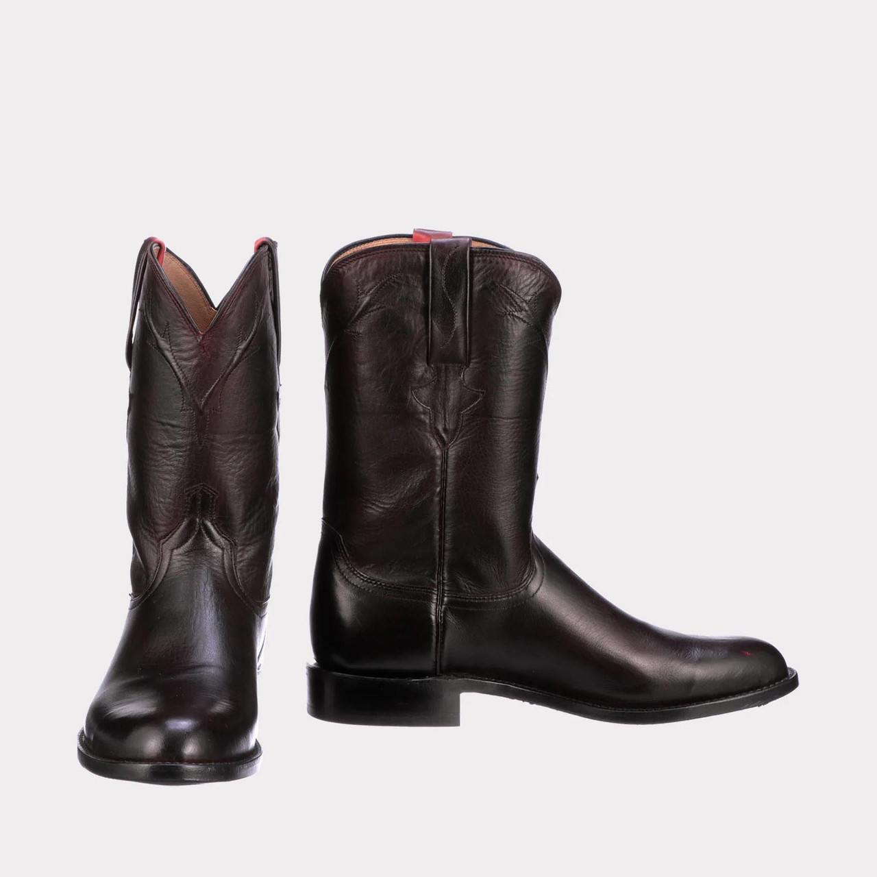 Lucchese Men's Boots - Kennedy Roper - Black Cherry - Billy's