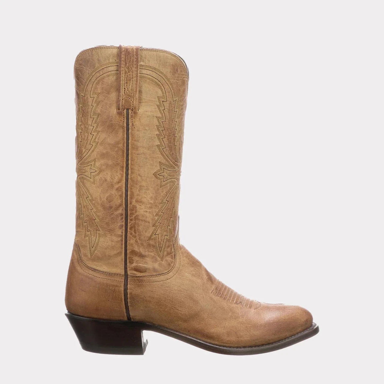 Lucchese Handmade Classics Full Tan Calfskin Cowboy Boots in Men\'s Size 11D Lucchese Classics Handmade Cowboy Boots Style F5649 S… - Gem main image 2