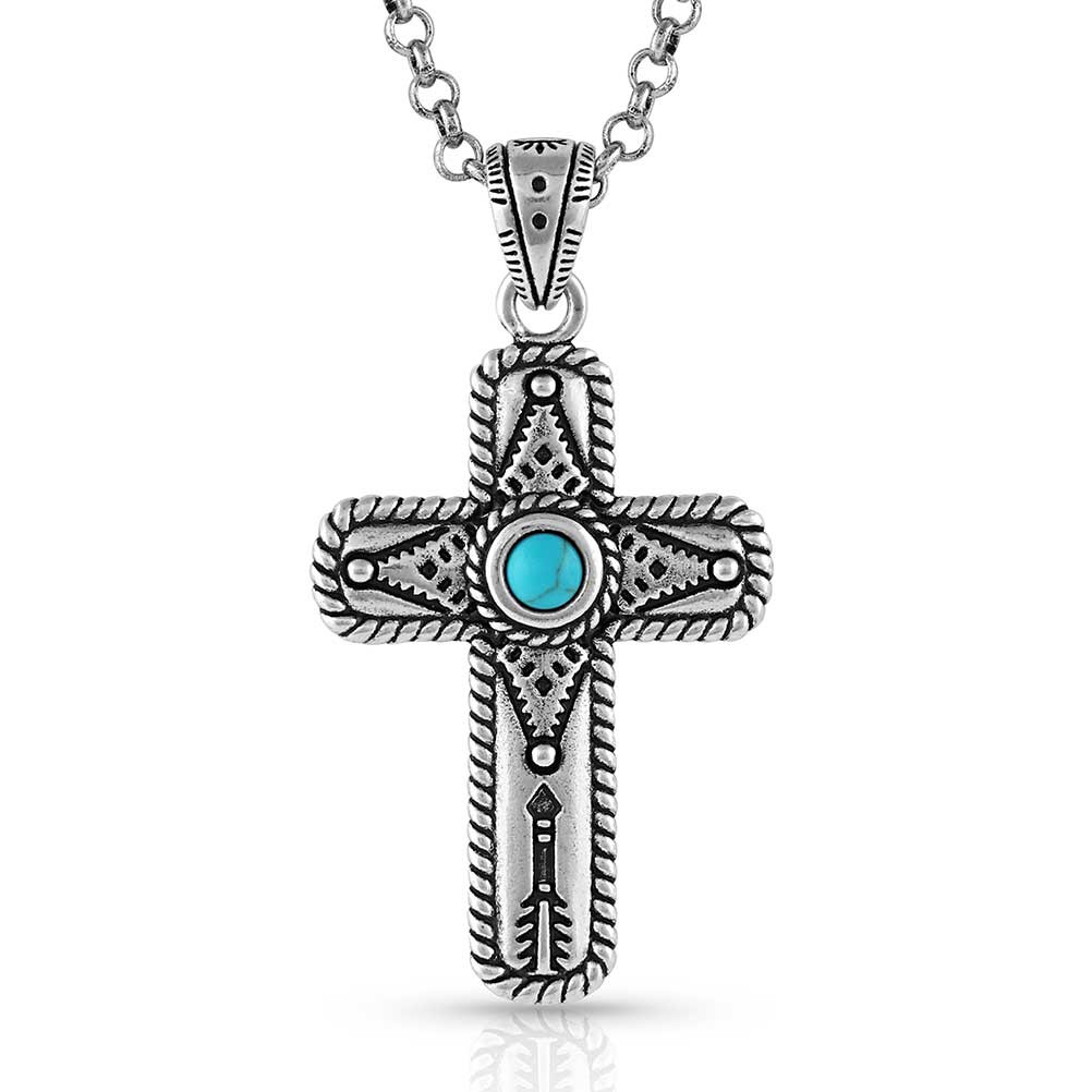 Montana Silversmith Accessories - Faith on Point Turquoise Cross