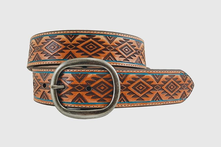 Gem Dandy Women's Accessories - Roper Belt - Aztec Emb / Sanded