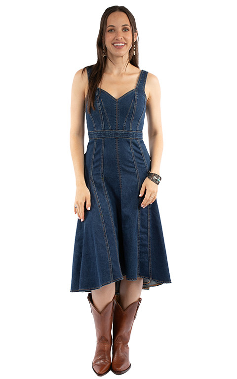 scully denim dress SCULLY HC994 RUSTIC SHIRT DENIM DRESS