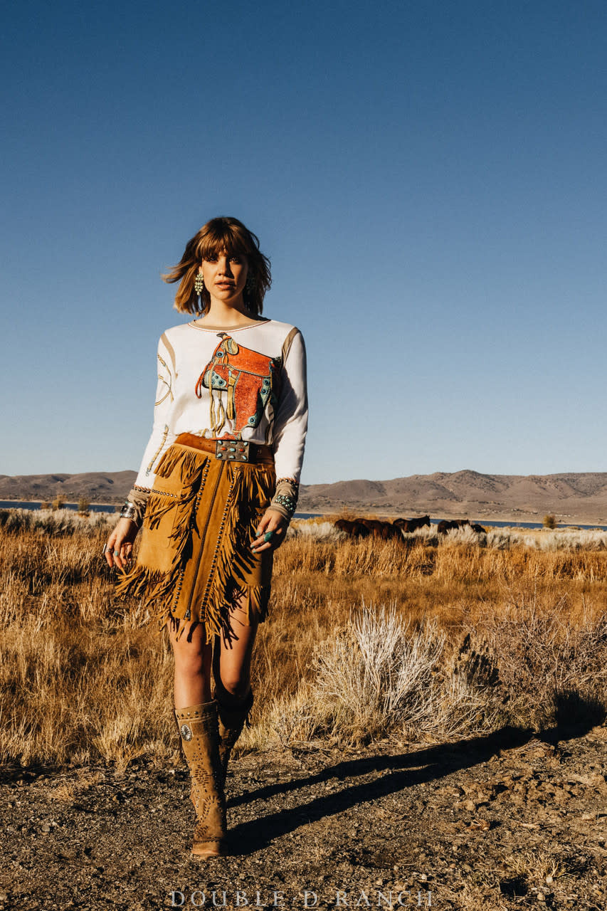 Double D Ranch Women's - Chaperros Skirt / Deerskin - Billy's