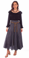 Scully Women's Skirt - Cantina Collection - Peruvian Cotton - Full Length - Charcoal Scully Women's Skirt - Cantina Collection - Peruvian Cotton - Full Length - Charcoal