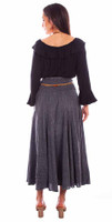 Scully Women's Skirt - Cantina Collection - Peruvian Cotton - Full Length - Charcoal Scully Women's Skirt - Cantina Collection - Peruvian Cotton - Full Length - Charcoal
