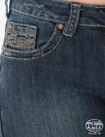Cowgirl Tuff Women's Jeans - Don't Fence Me In - Dark Wash Cowgirl Tuff Women's Jeans - Don't Fence Me In - Dark Wash