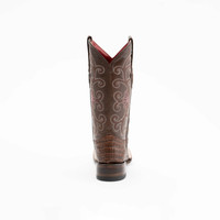 Ferrini Women's Boots - Print Caiman Crocodile - Sport Rust