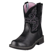 Ariat Women's Boots - Fatbaby II - Black Deertan