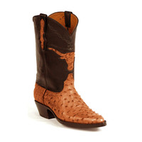 Black Jack Boots - Full Quill Ostrich #294 - Longhorn Inlay - Burnished Cigar Black Jack Boots - Full Quill Ostrich #294 - Longhorn Inlay - Burnished Cigar
