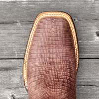 Black Jack Women's Boots - Teju Lizard #296 - Sand Sport Rust