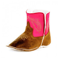 Anderson Bean Infant Boots - Bone Antique Goat / Pink Glove