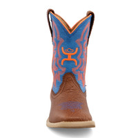 Twisted X Kids Boots - Hooey - Cognac Shoulder / Neon Blue Twisted X Kids Boots - Hooey - Cognac Shoulder / Neon Blue