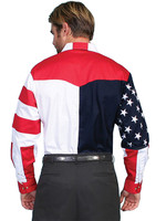 Scully Men's Shirt - Range Wear - Flag / Long Sleeve Scully Men's Shirt - Range Wear - Flag / Long Sleeve