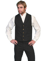 Scully Men's Vest - Range Wear - Cotton Canvas - Black Scully Men's Vest - Range Wear - Cotton Canvas - Black