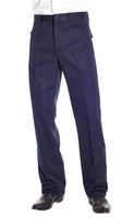 Circle S Men's Apparel - Solid Polyester Dress Ranch Pant - Navy