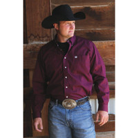 Cinch Men's Shirts - Classic Edition - Burgundy Solid Button Down Cinch Men's Shirts - Classic Edition - Burgundy Solid Button Down