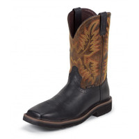 Justin Men's Work Boots - Driller EH CT - Black Oiled / Vintage Tan Justin Men's Work Boots - Driller EH CT - Black Oiled / Vintage Tan