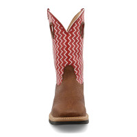 Twisted X Men's Work Boots - Lite Weight Cowboy - Distressed Shoulder / Cherry w/ Steel Toe