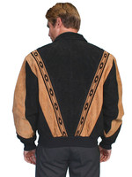 Scully Men's Jacket - Rodeo - Boar Suede - Black / Cafe  Scully Men's Jacket - Rodeo - Boar Suede - Black / Cafe