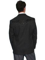 Scully Men's Jacket - Button Front Blazer - Black