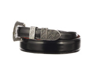 Lucchese Men's Belts - Smooth Goat / Tapered - Black Lucchese Men's Belts - Smooth Goat / Tapered - Black