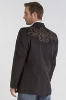 Circle S Men's Apparel - Galveston Sport Coat w/ Boot-Stitch Yokes - Black