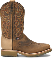 Double H Men's Boots - Dwight - 11" Domestic Wide Square Steel Toe ICE Roper