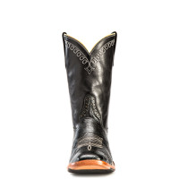 Rios of Mercedes Men's Boots - Black Smooth Ostrich Rios of Mercedes Men's Boots - Black Smooth Ostrich