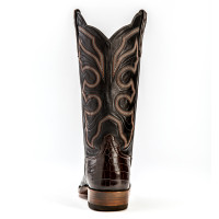 Rios of Mercedes Men's Boots - Chocolate Belly Crocodile / Black Calf