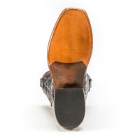 Rios of Mercedes Men's Boots - Chocolate Belly Crocodile / Black Calf