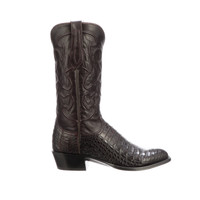 Lucchese Men's Boots - Charles - Black  Cherry Crocodile Belly