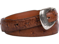 Lucchese Men's Belts - Full Quill Ostrich / Tapered - Barnwood