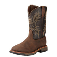 Ariat Men's Work Boots - Workhog H2O - Bruin Brown / Coffee Ariat Men's Work Boots - Workhog H2O - Bruin Brown / Coffee
