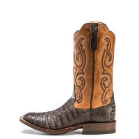 Rios of Mercedes Men's Boots - Chocolate Caiman Belly / Toast Remuda Rios of Mercedes Men's Boots - Chocolate Caiman Belly / Toast Remuda