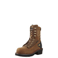Ariat Men's Work Boots - Powerline 8" H2O CT - Oily Distressed Brown Ariat Men's Work Boots - Powerline 8" H2O CT - Oily Distressed Brown